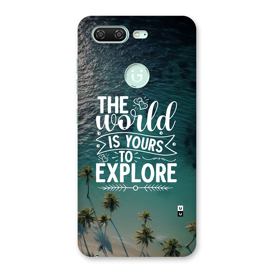 World To Explore Back Case for Gionee S10