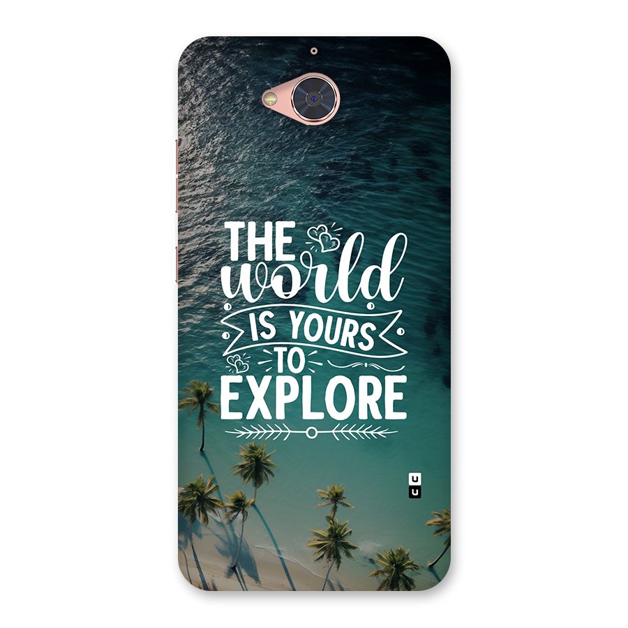 World To Explore Back Case for Gionee S6 Pro