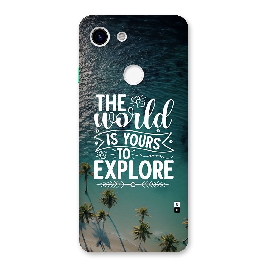 World To Explore Back Case for Google Pixel 3