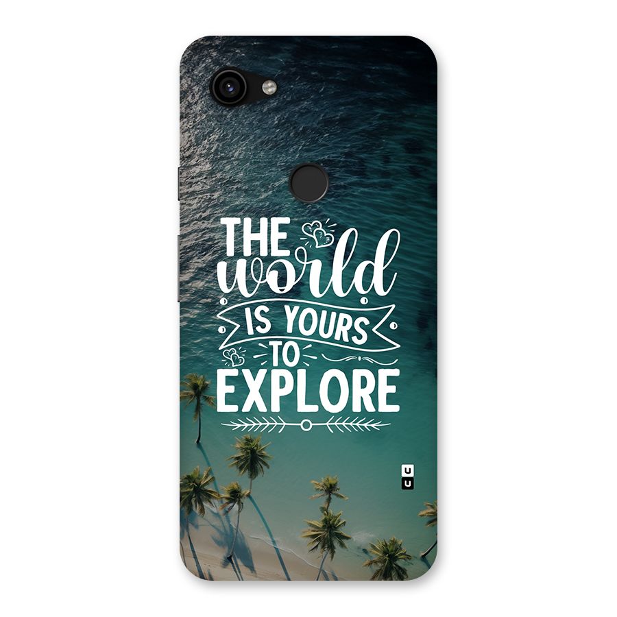 World To Explore Back Case for Google Pixel 3a XL