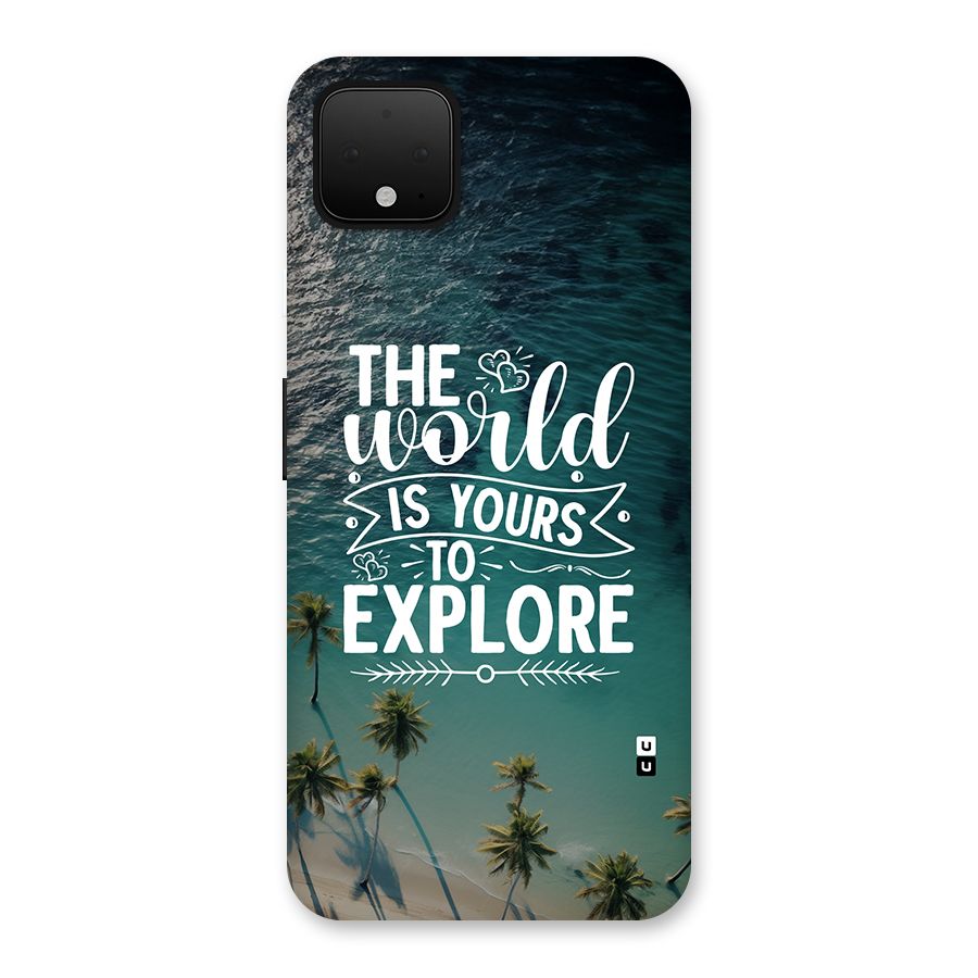 World To Explore Back Case for Google Pixel 4 XL