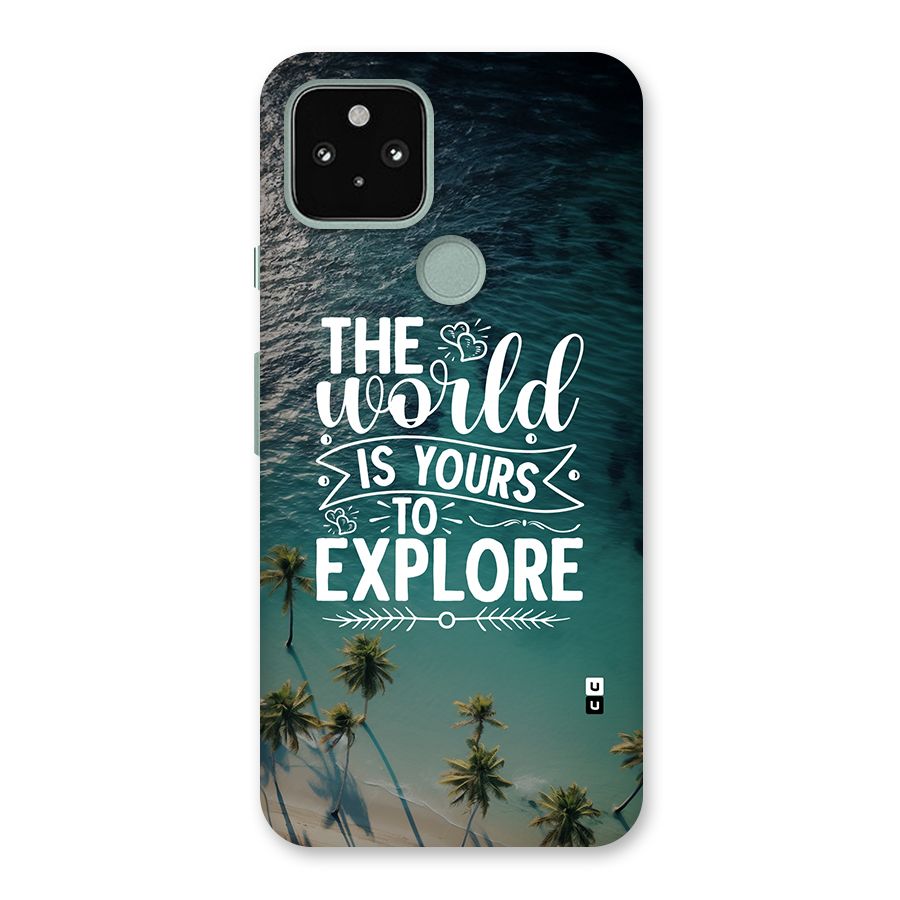 World To Explore Back Case for Google Pixel 5