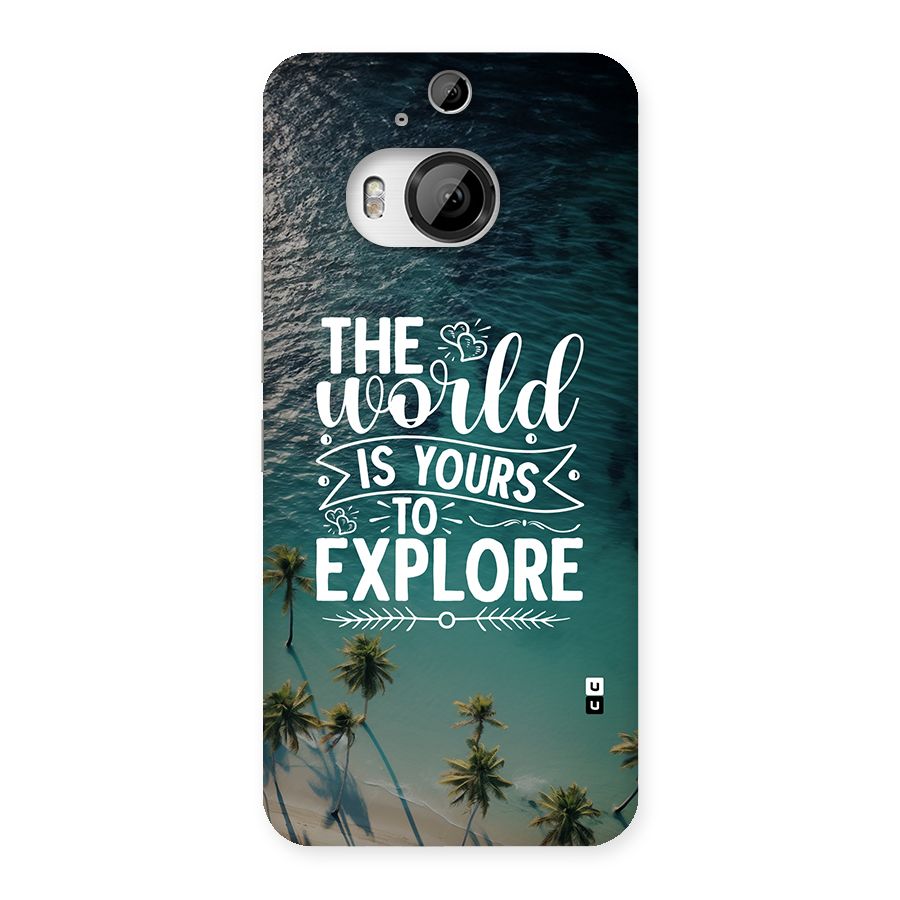 World To Explore Back Case for HTC One M9 Plus