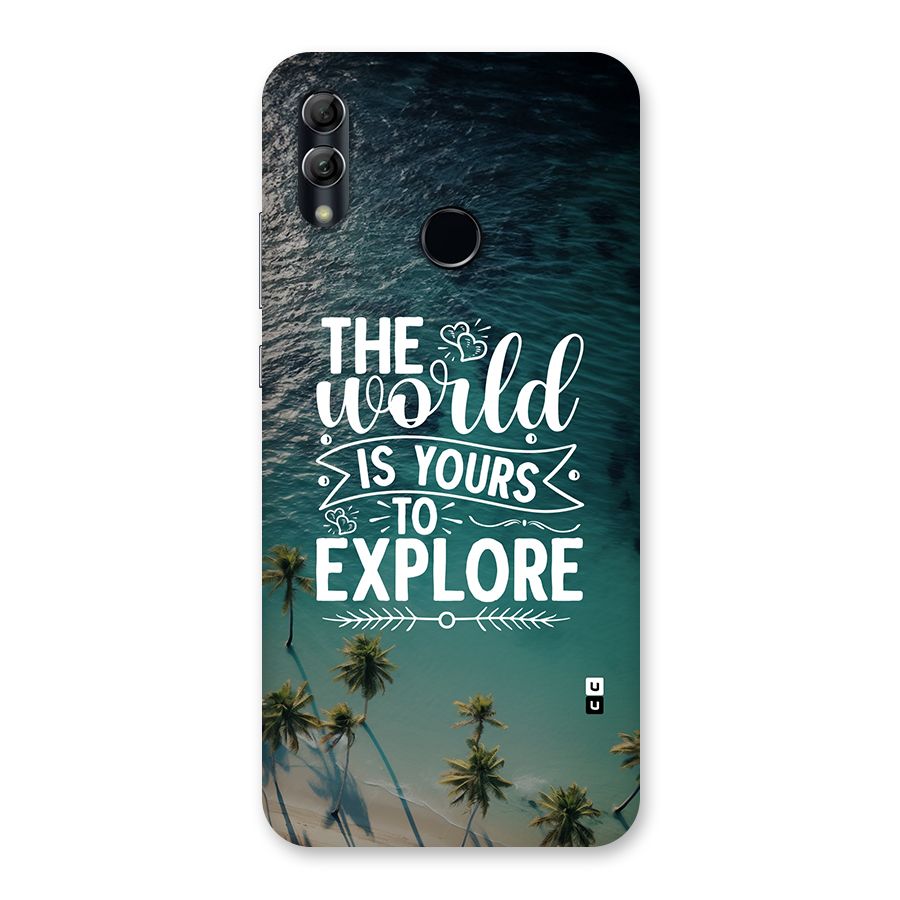 World To Explore Back Case for Honor 10 Lite