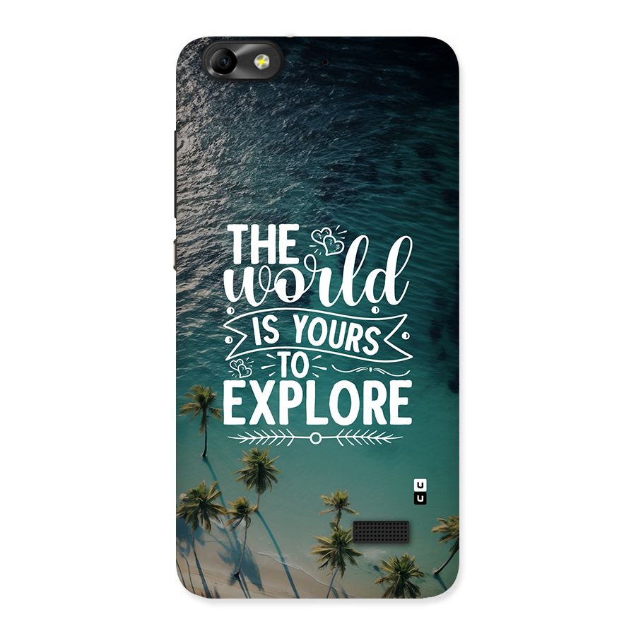 World To Explore Back Case for Honor 4C