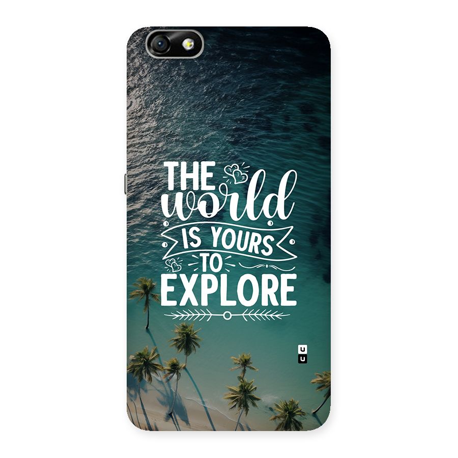 World To Explore Back Case for Honor 4X