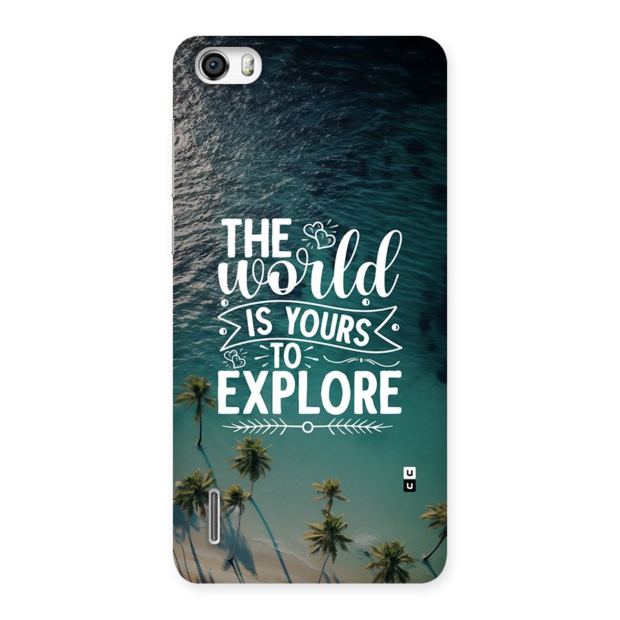 World To Explore Back Case for Honor 6