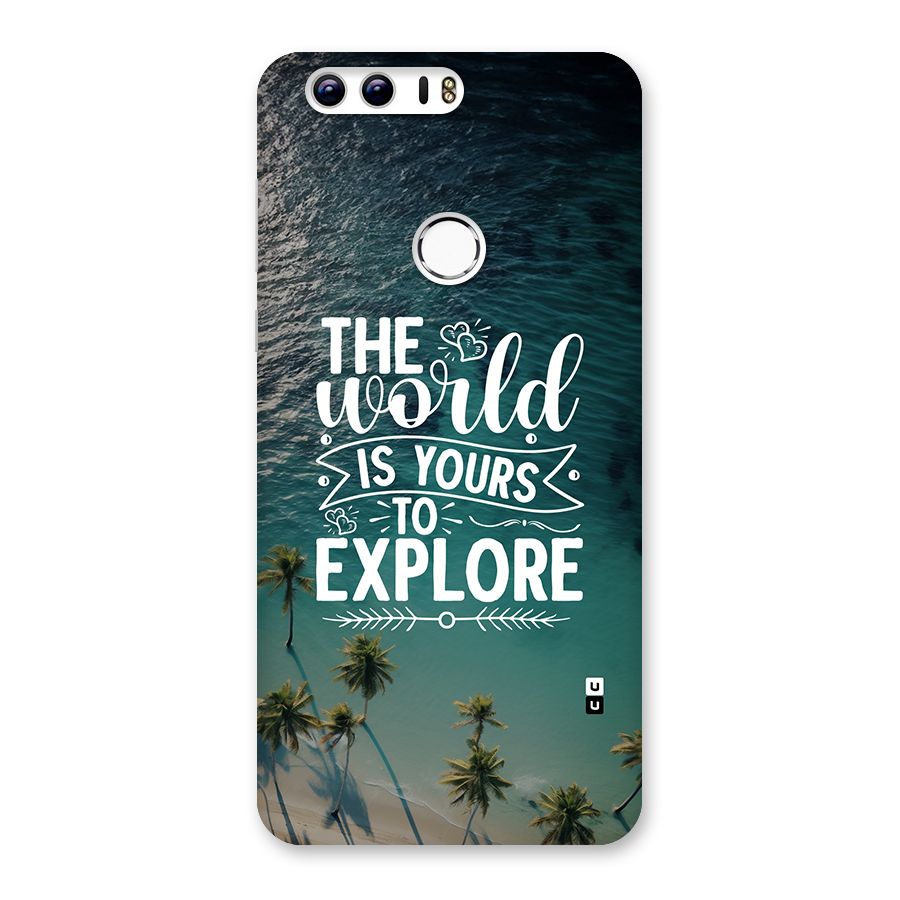World To Explore Back Case for Honor 8