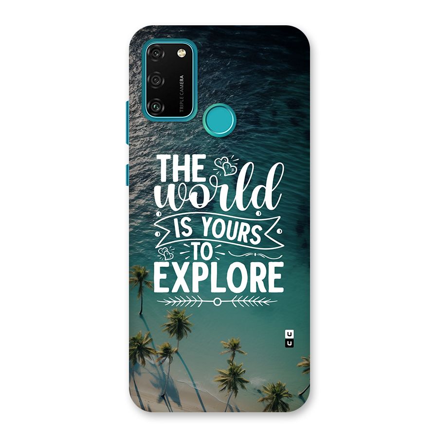 World To Explore Back Case for Honor 9A