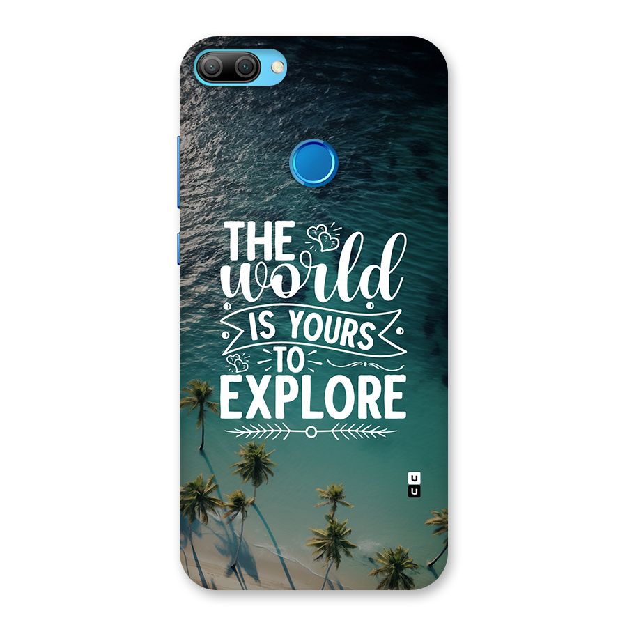 World To Explore Back Case for Honor 9N