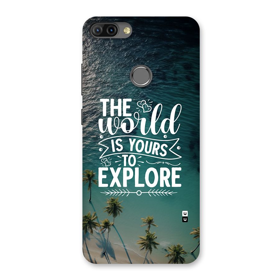 World To Explore Back Case for Infinix Hot 6 Pro