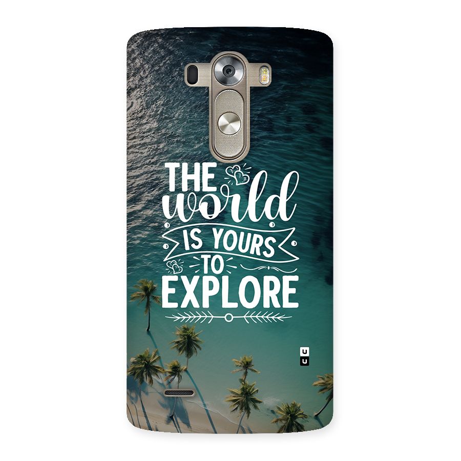 World To Explore Back Case for LG G3