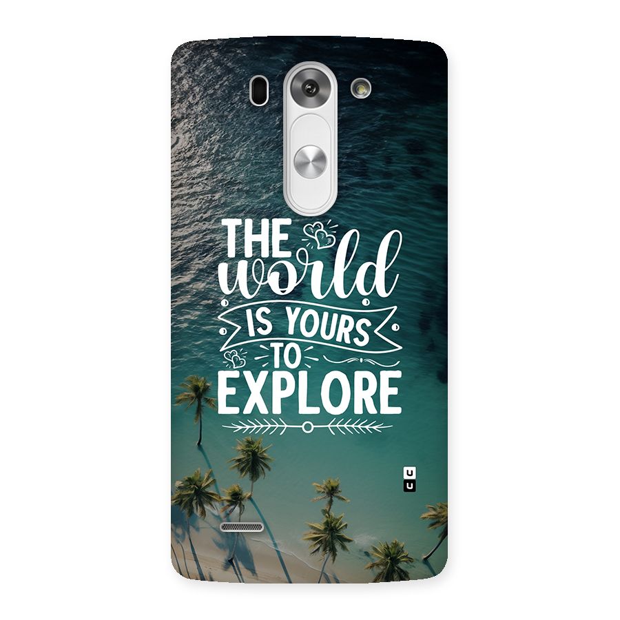 World To Explore Back Case for LG G3 Mini