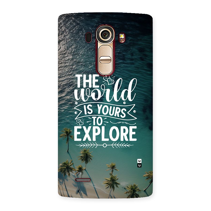 World To Explore Back Case for LG G4