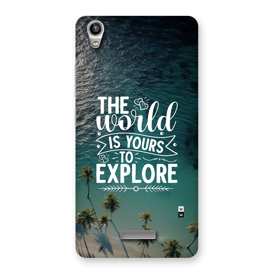 World To Explore Back Case for Lava Pixel V1