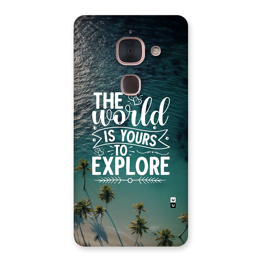 World To Explore Back Case for Le Max 2