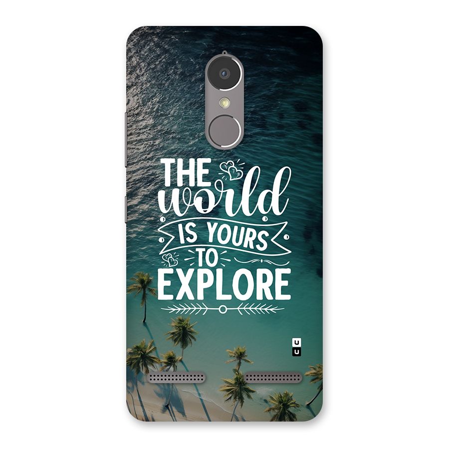 World To Explore Back Case for Lenovo K6