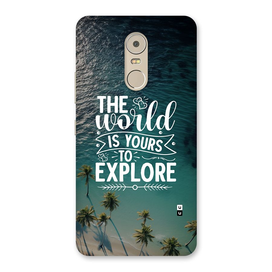 World To Explore Back Case for Lenovo K6 Note