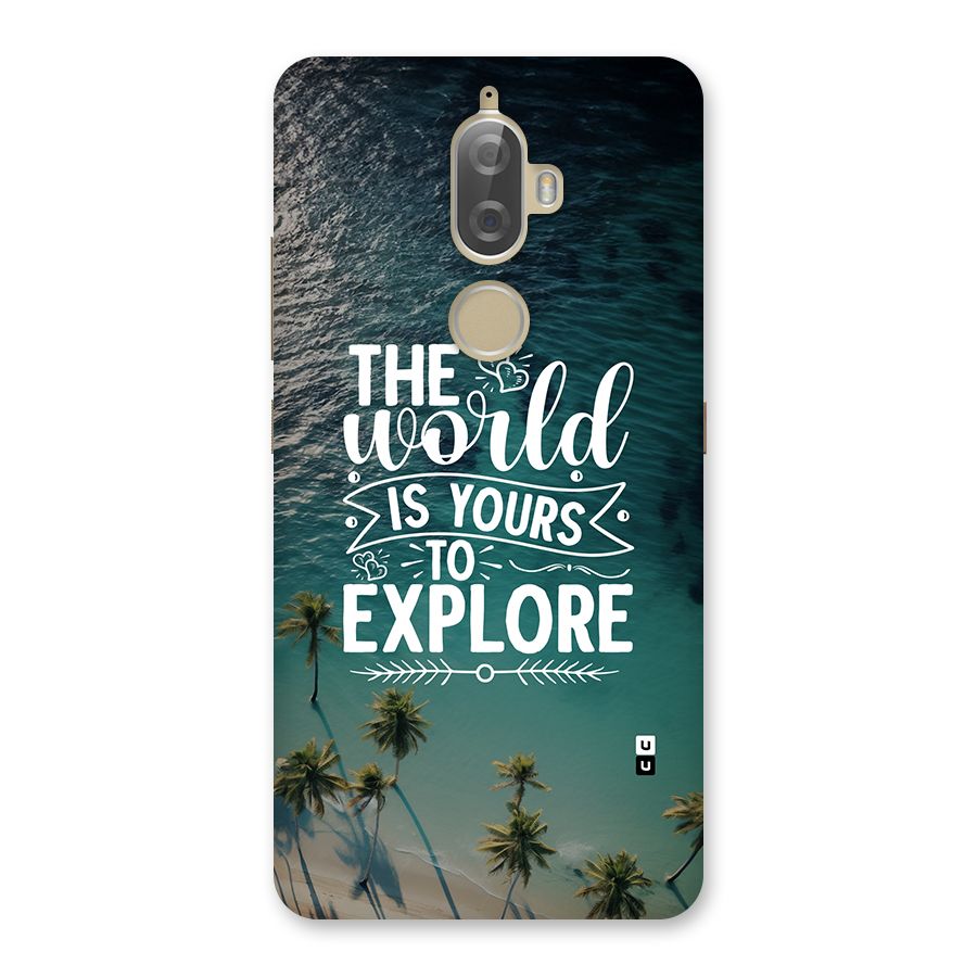 World To Explore Back Case for Lenovo K8 Plus