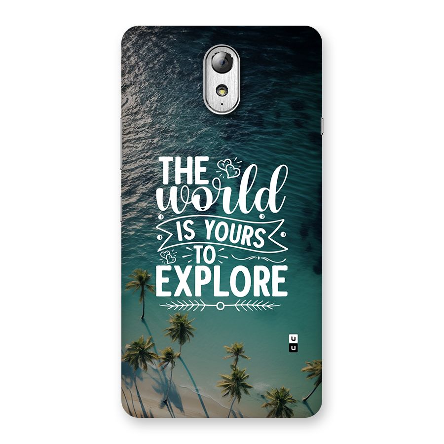 World To Explore Back Case for Lenovo Vibe P1M