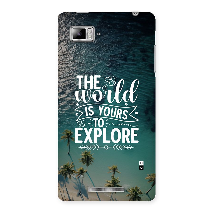 World To Explore Back Case for Lenovo Vibe Z K910