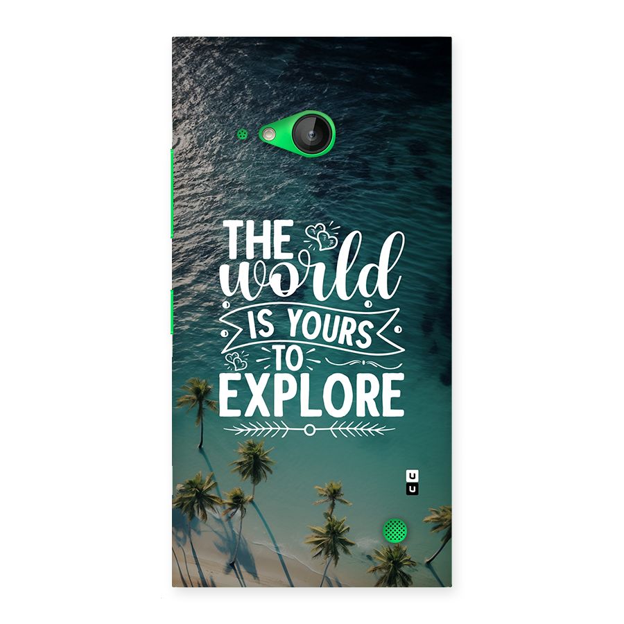 World To Explore Back Case for Lumia 730
