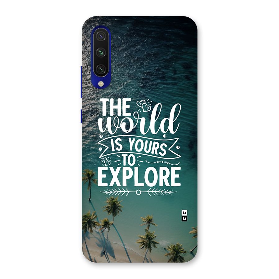 World To Explore Back Case for Mi A3