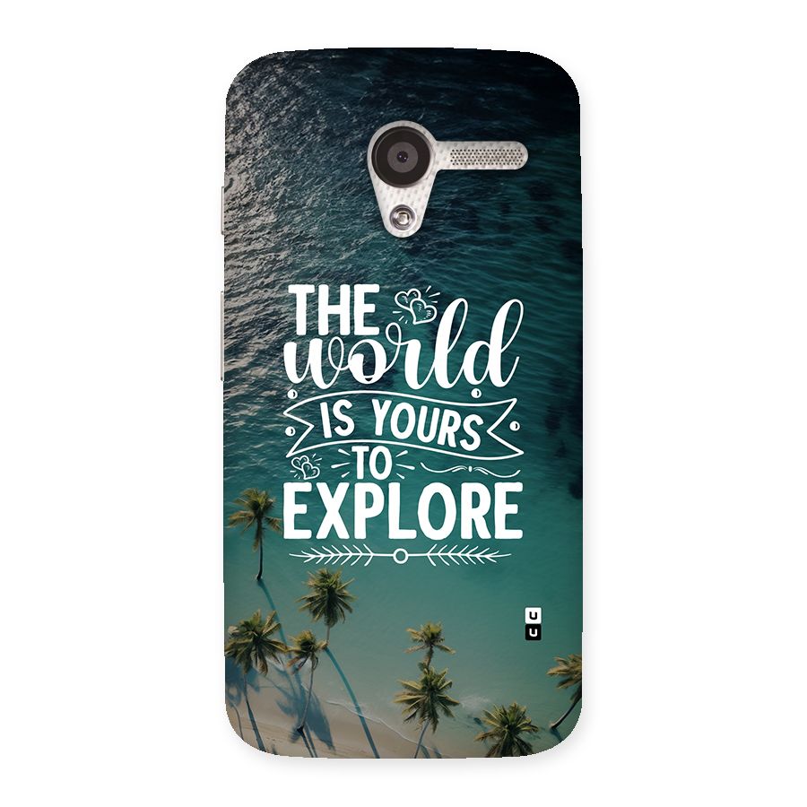 World To Explore Back Case for Moto X