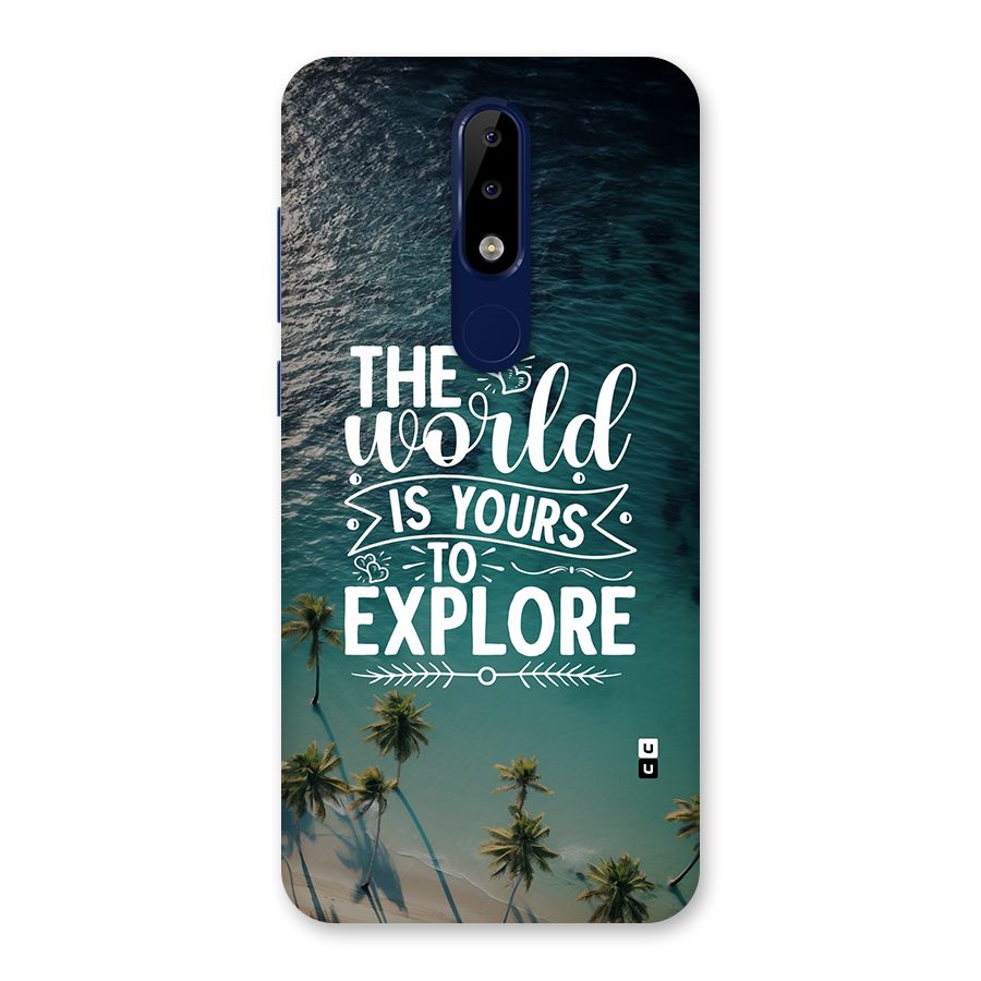 World To Explore Back Case for Nokia 5.1 Plus