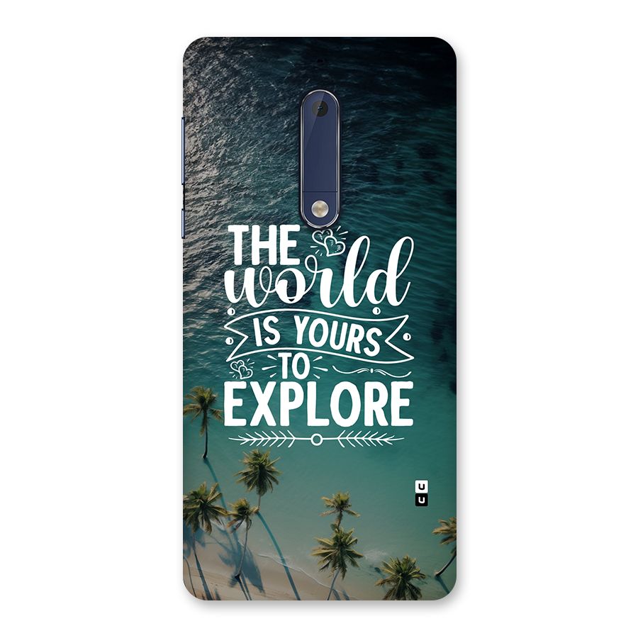 World To Explore Back Case for Nokia 5