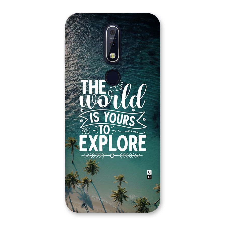 World To Explore Back Case for Nokia 7.1