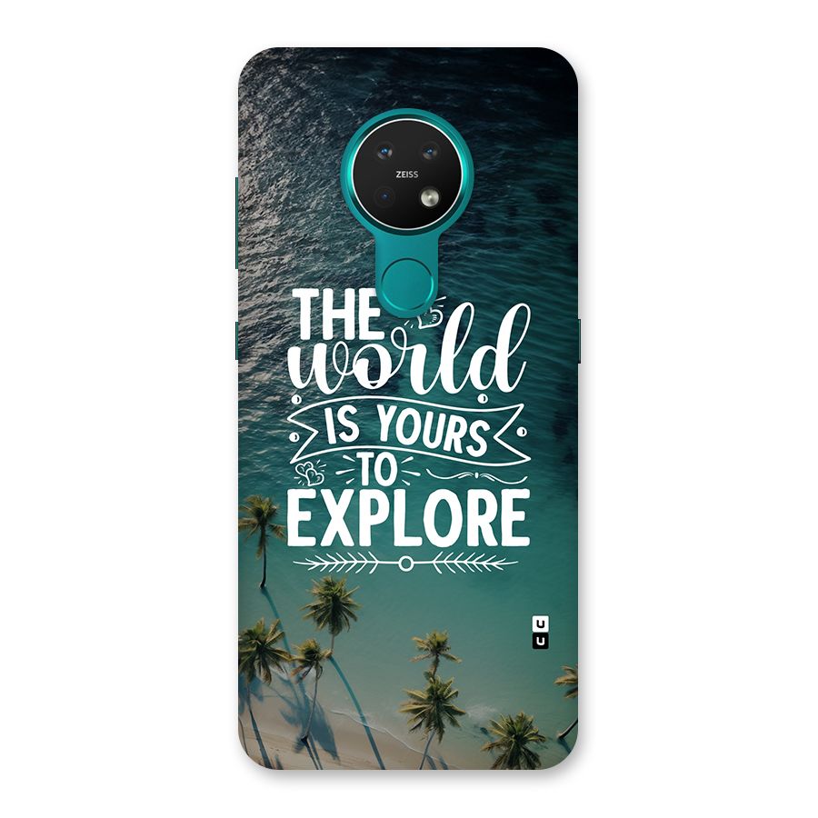 World To Explore Back Case for Nokia 7.2