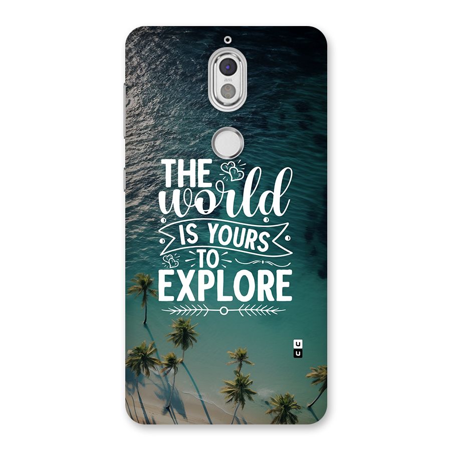 World To Explore Back Case for Nokia 7