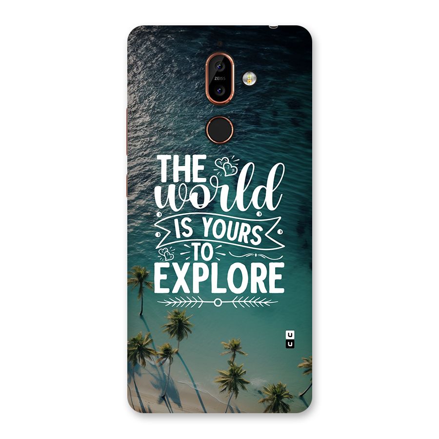 World To Explore Back Case for Nokia 7 Plus