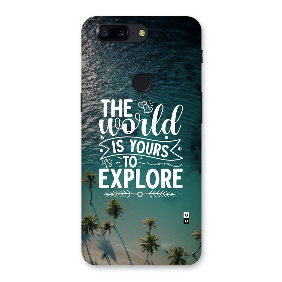 World To Explore Back Case for OnePlus 5T