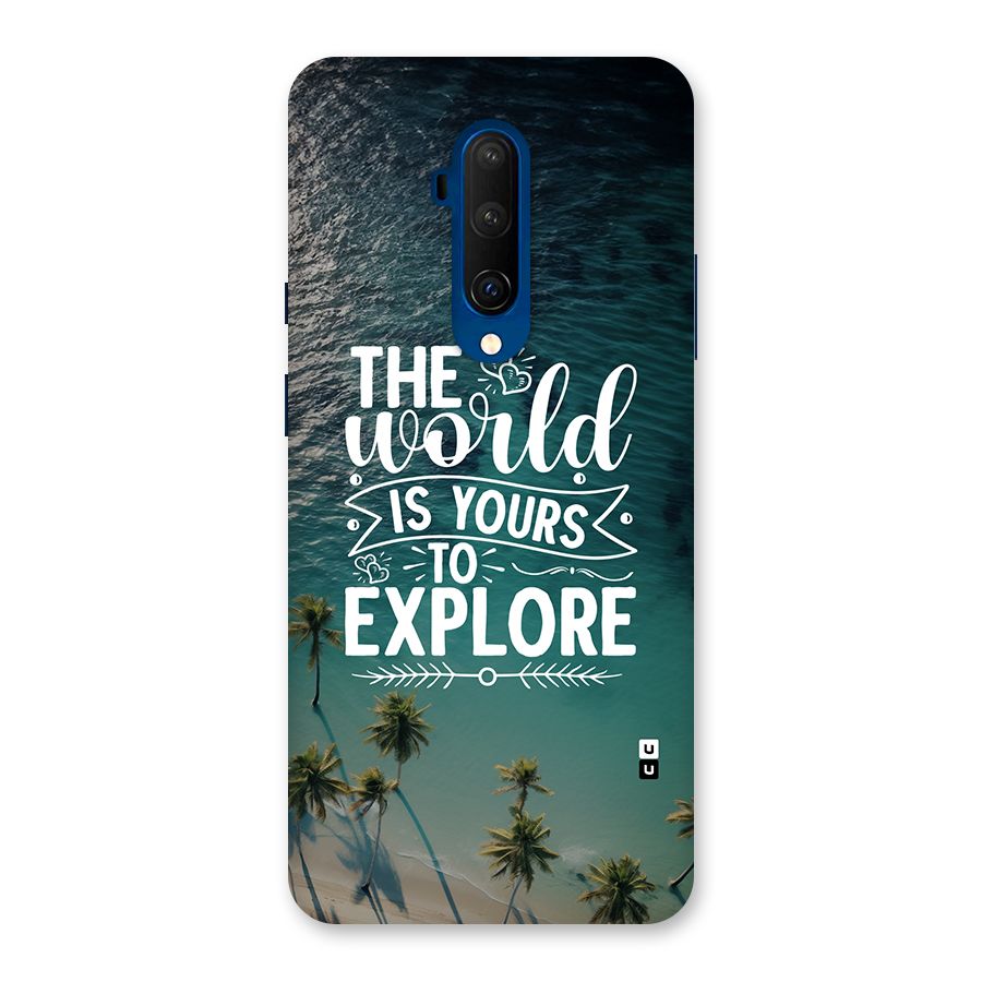World To Explore Back Case for OnePlus 7T Pro