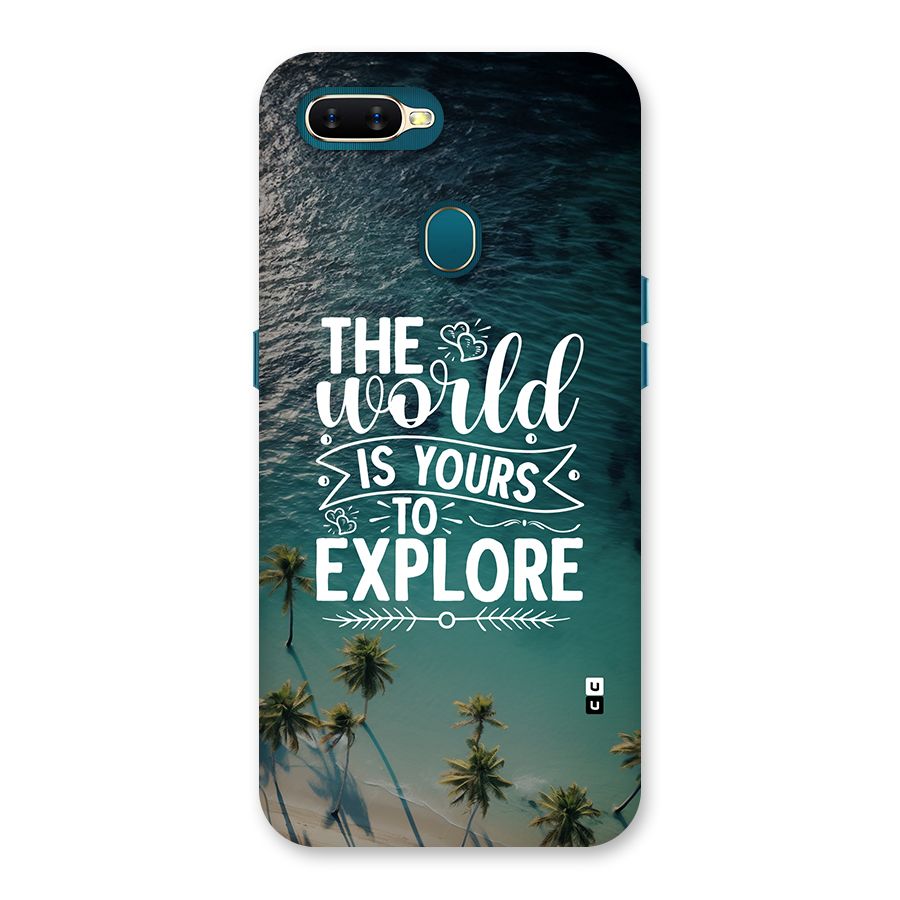 World To Explore Back Case for Oppo A12