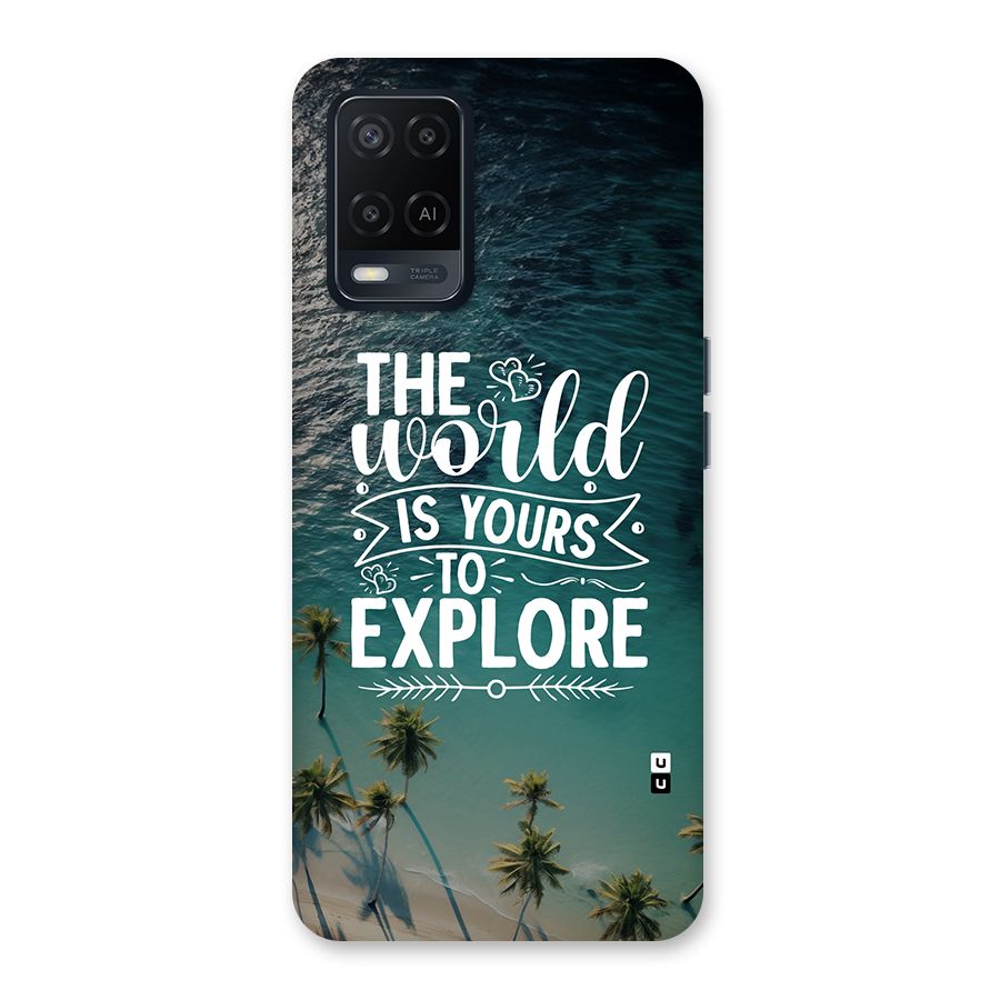 World To Explore Back Case for Oppo A54