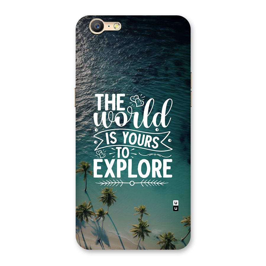 World To Explore Back Case for Oppo A57