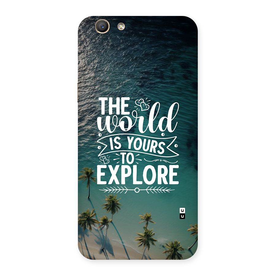 World To Explore Back Case for Oppo A59