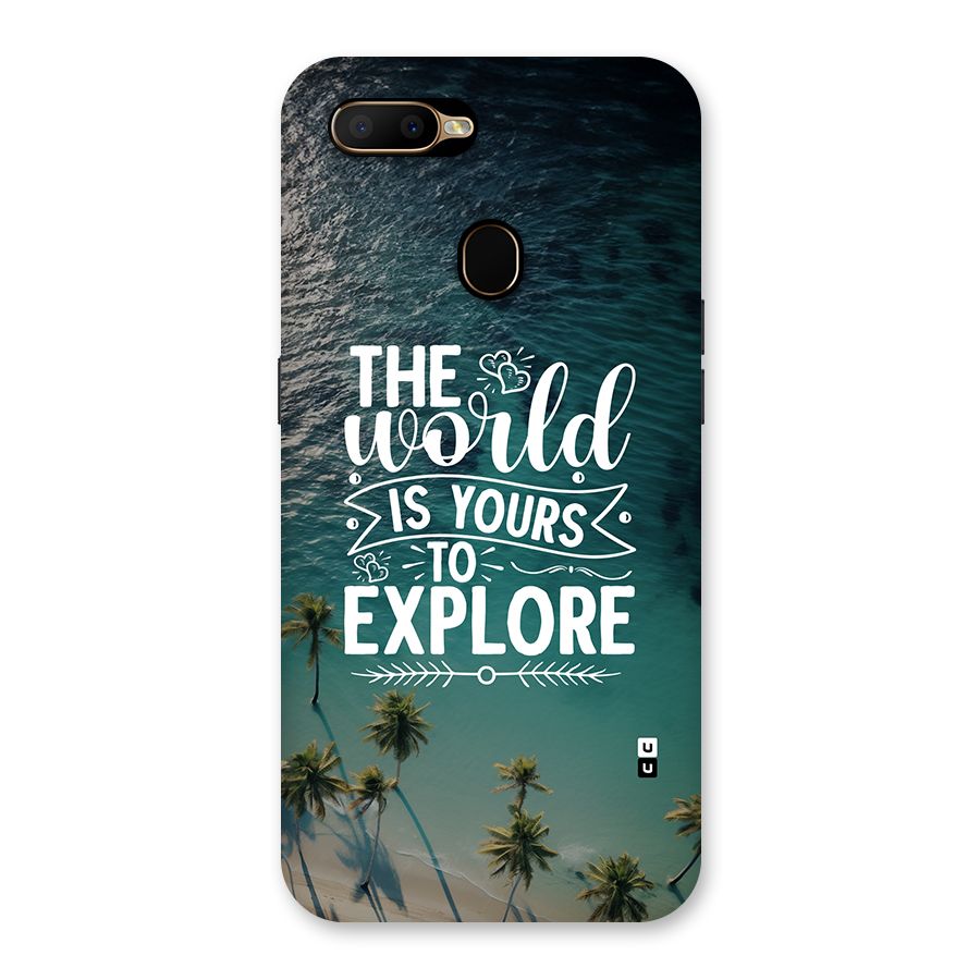 World To Explore Back Case for Oppo A5s