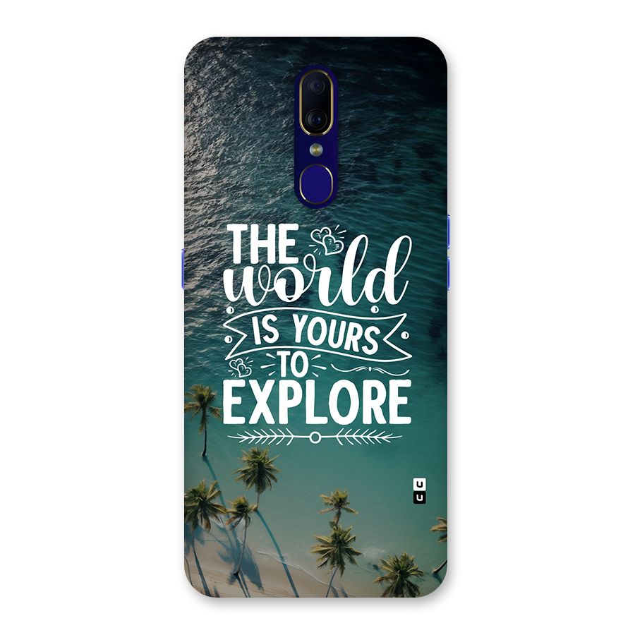 World To Explore Back Case for Oppo A9