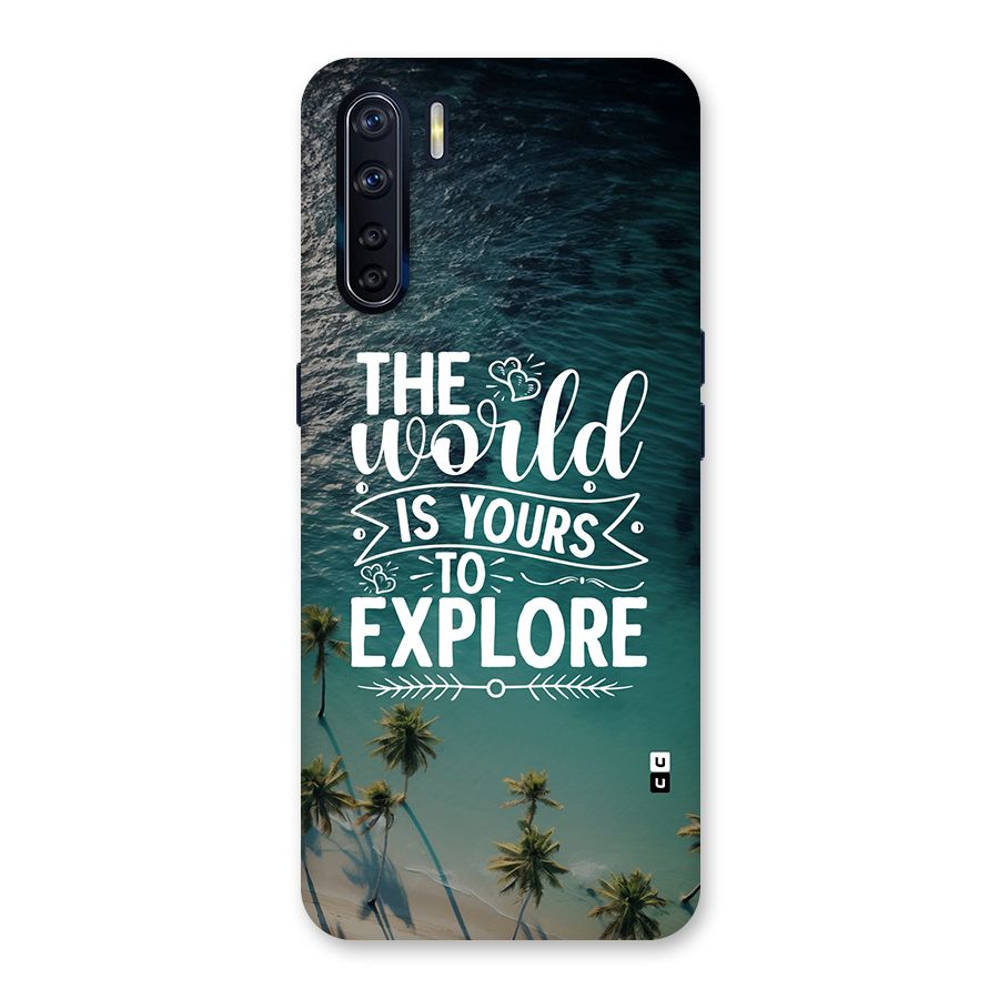 World To Explore Back Case for Oppo F15