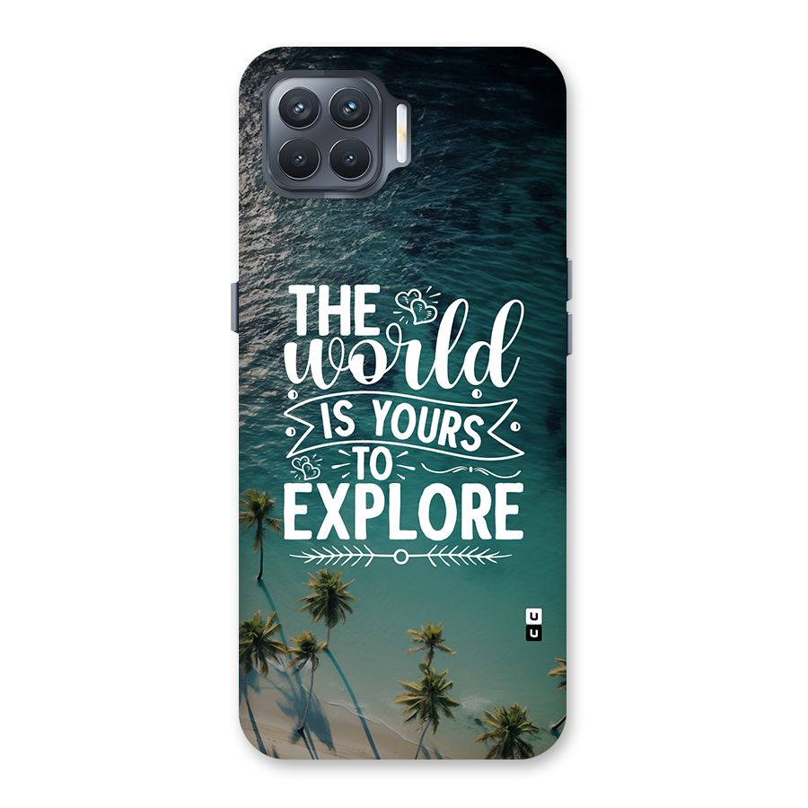 World To Explore Back Case for Oppo F17 Pro