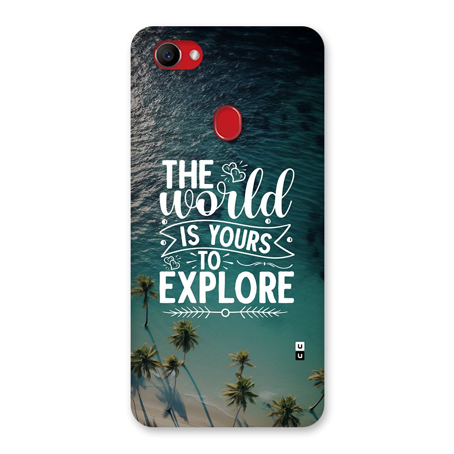 World To Explore Back Case for Oppo F7