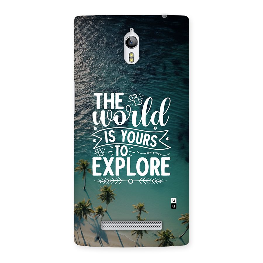 World To Explore Back Case for Oppo Find 7
