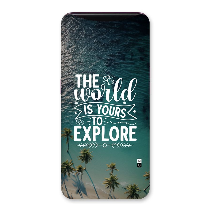 World To Explore Back Case for Oppo Find X