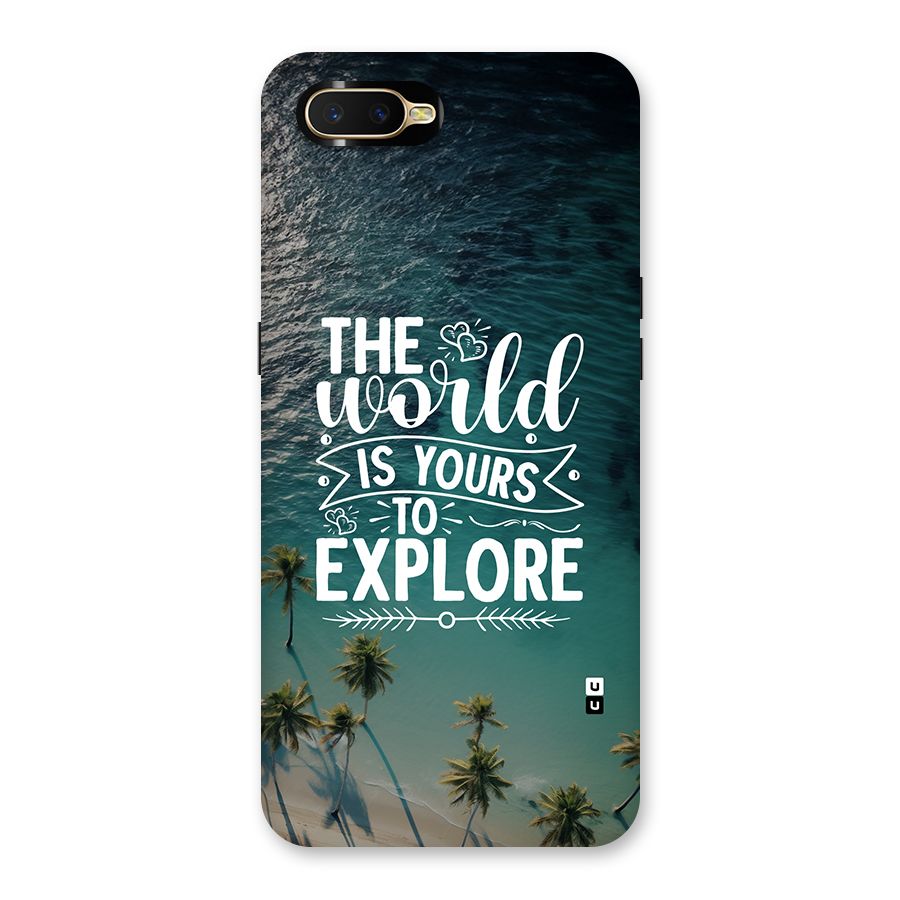 World To Explore Back Case for Oppo K1