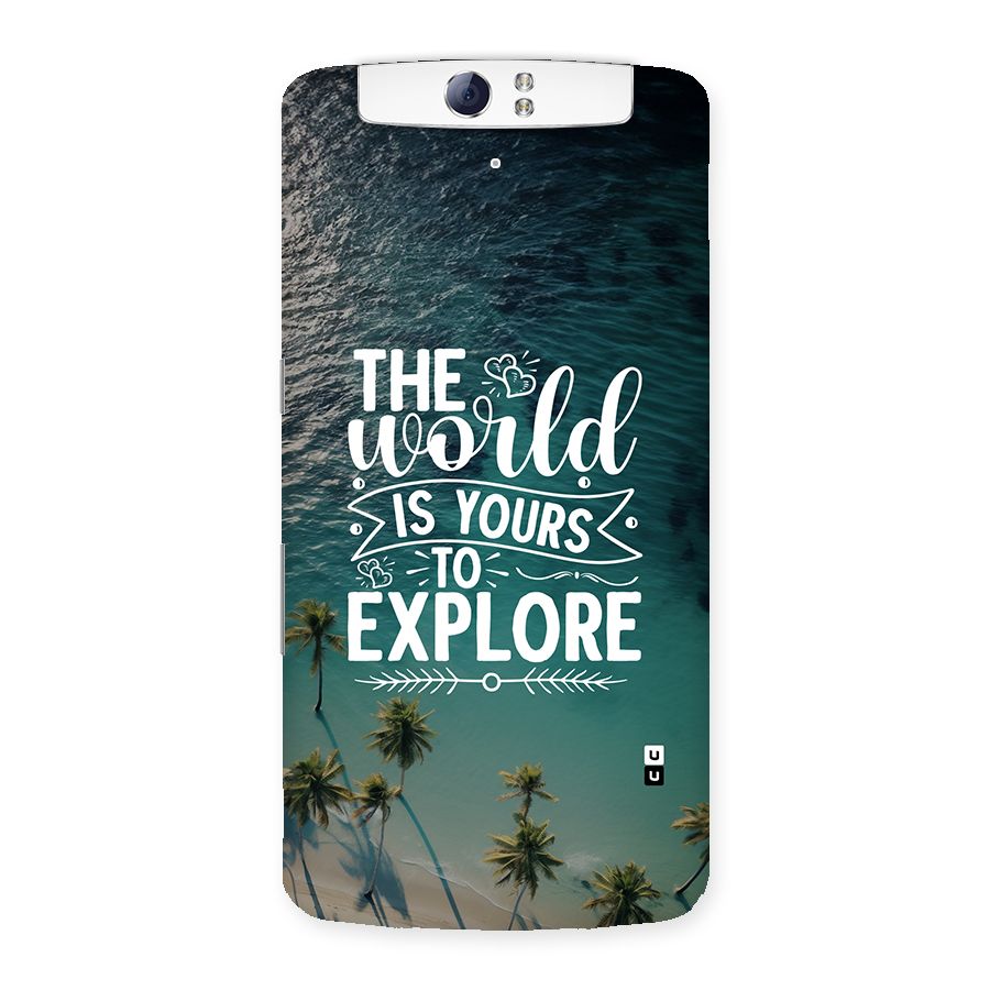 World To Explore Back Case for Oppo N1