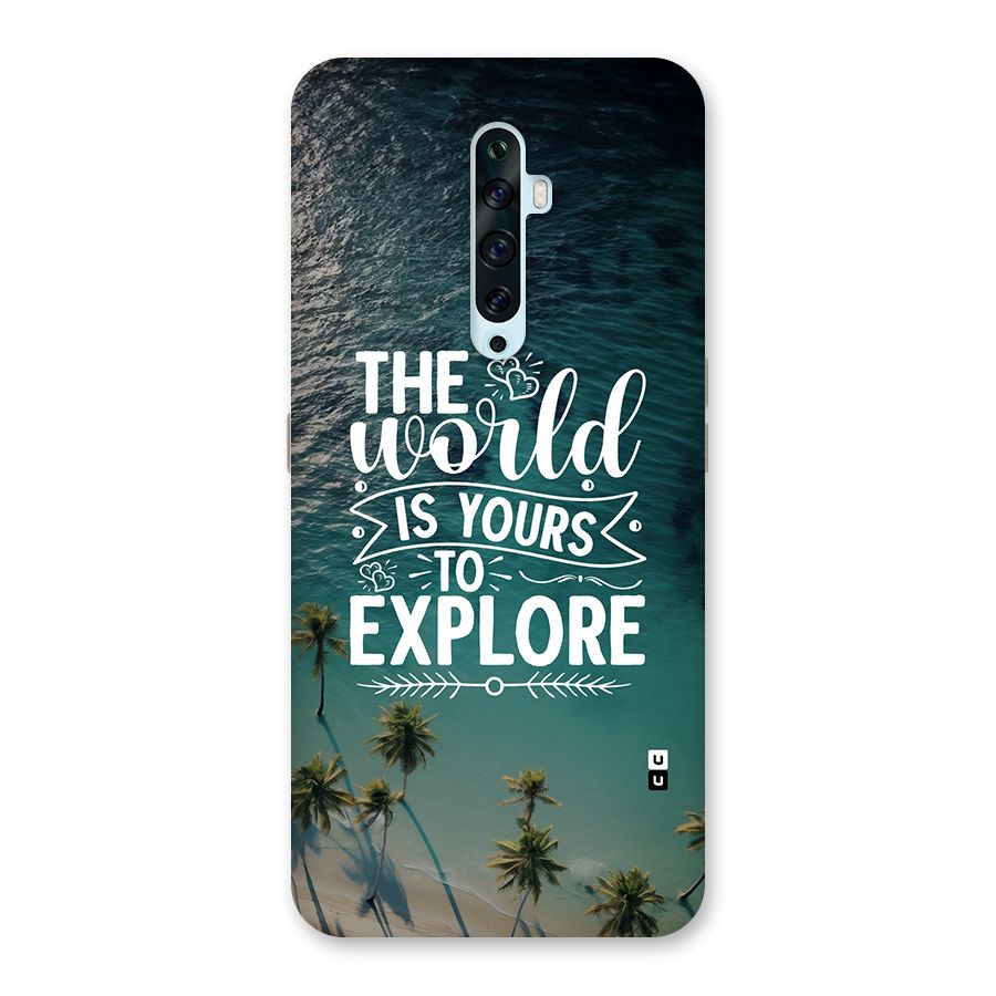World To Explore Back Case for Oppo Reno2 Z